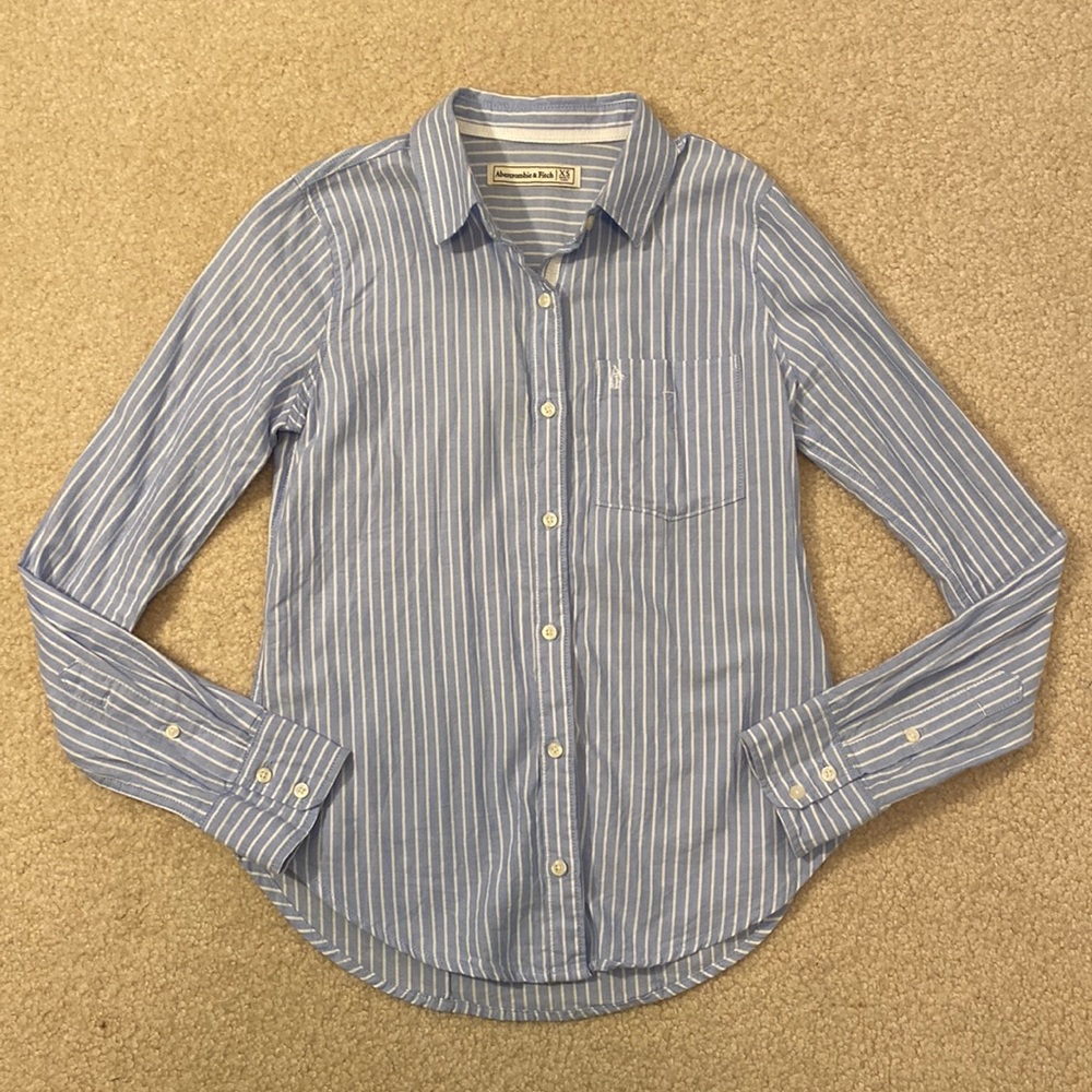 Abercrombie pinstripe button down